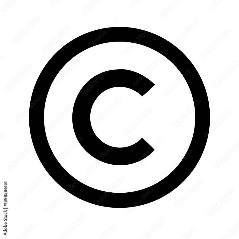 copyright glyph vector flat icon copyright glyph vector flat icon