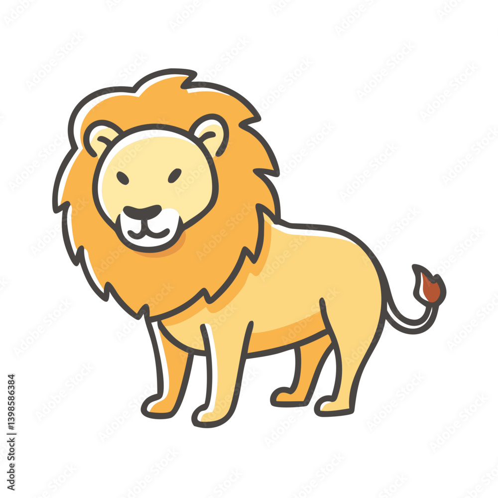 lion icon, lion vector illustration-simple illustration of lion, perfect for lion logos and icons lion icon, lion vector illustration-simple illustration of lion, perfect for lion logos and icons