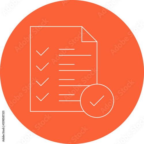 Checking free single vector illustration icon