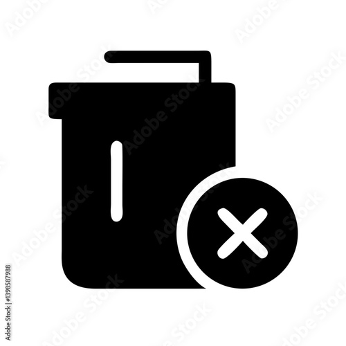delete  vector flat icon