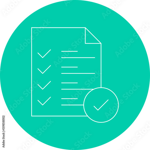 Checking free single vector illustration icon