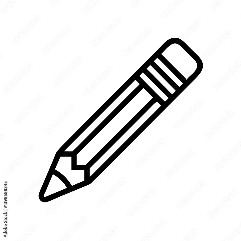 Pencil icons symbolize creativity and artistic expression. Essential for drawing, writing, and educational themes, these designs reflect the art of communication through simple tools.