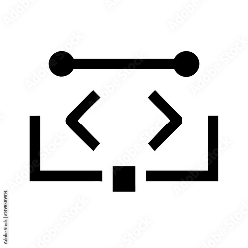 dev glyph  vector flat icon
