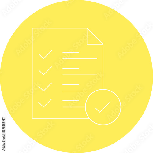 Checking free single vector illustration icon
