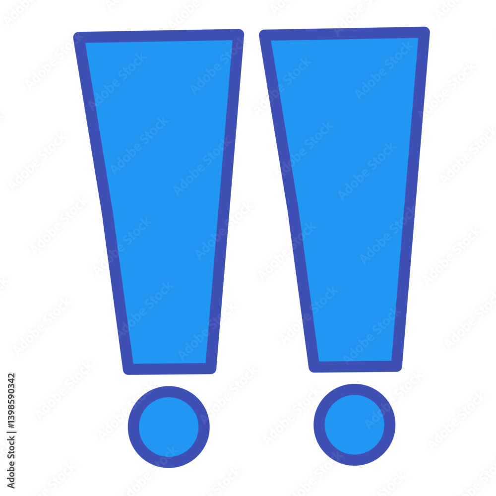 Exclamation Points doodle art illustration 