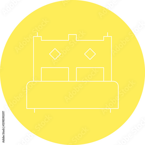 Accomodation single vector illustration icon