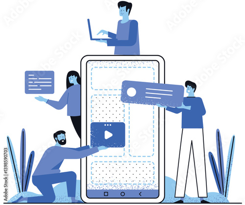 cartoon illustration people