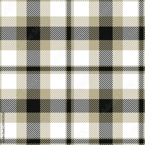 Plaid pattern seamless. Dark bland & Neon white Tartan Textile Design. 