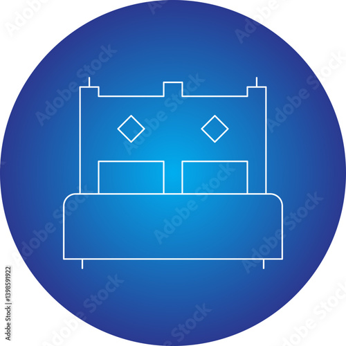 Accomodation single vector illustration icon