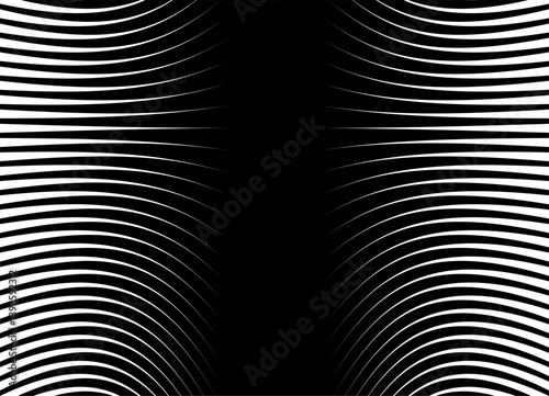 Black and white vector background with dynamic pattern with white lines for covers, ads, posters. Abstract hair graphic for beauty salon.   Vector pattern.8