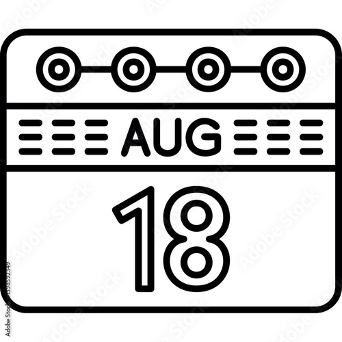August 18 Icon