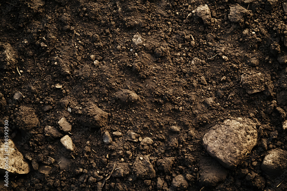 Top view of a soil background, ultra-realistic photography. Top view of a soil background, ultra-realistic photography.