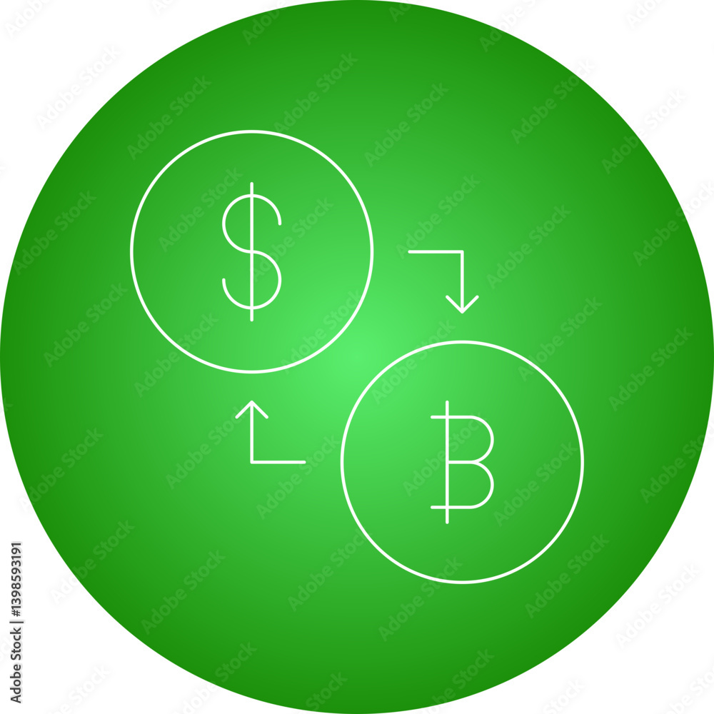 Conversion single vector illustration icon Conversion single vector illustration icon
