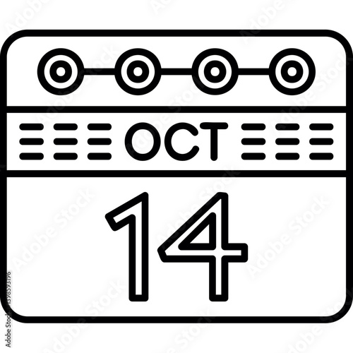 October 14 Icon