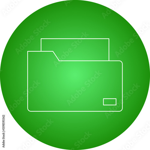 Folders single vector illustration icon