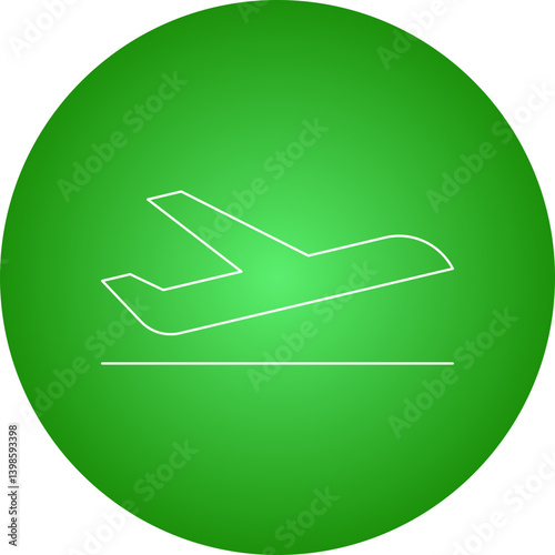 Flight single vector illustration icon
