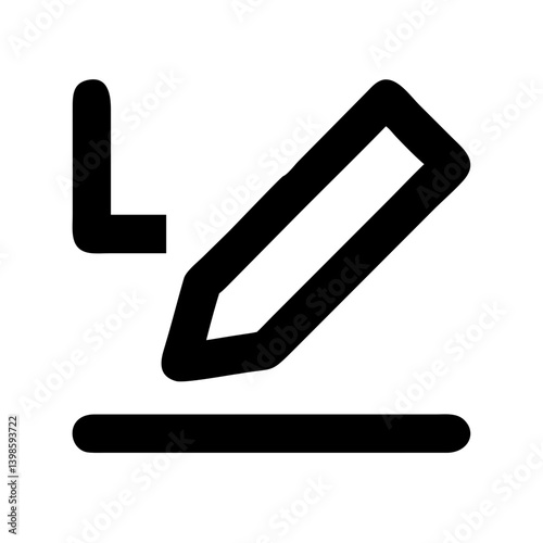 edit alt glyph  vector flat icon