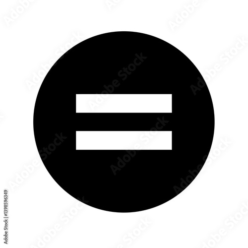 Free Download equality glyph  vector flat icon - GFXLoad