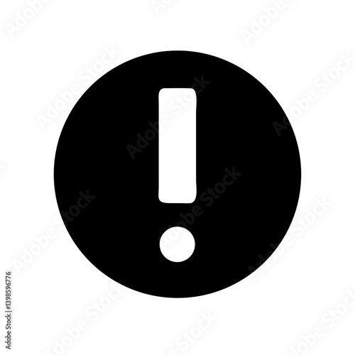 exclamation  vector flat icon