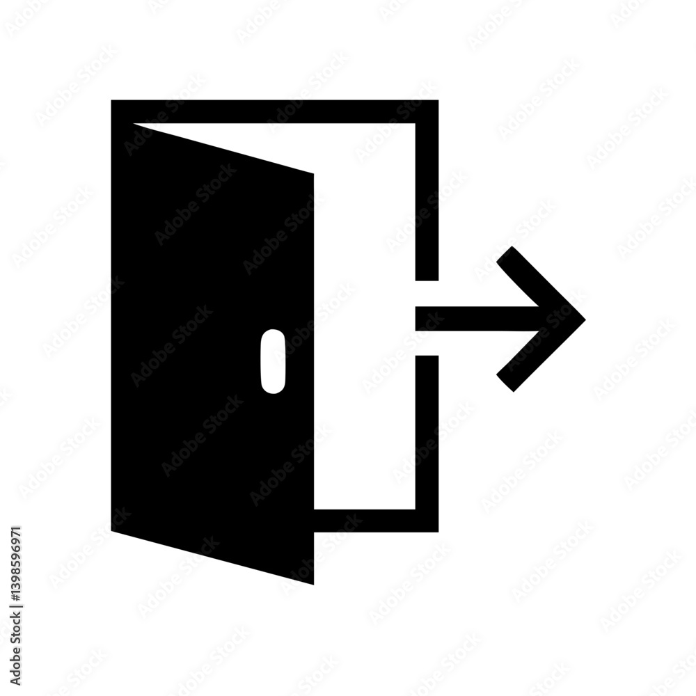 exit vector flat icon exit vector flat icon