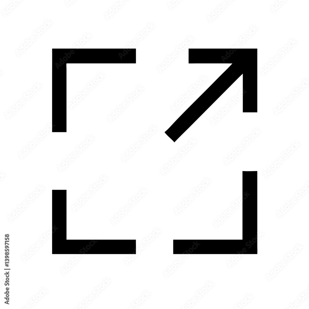 expand vector flat icon expand vector flat icon