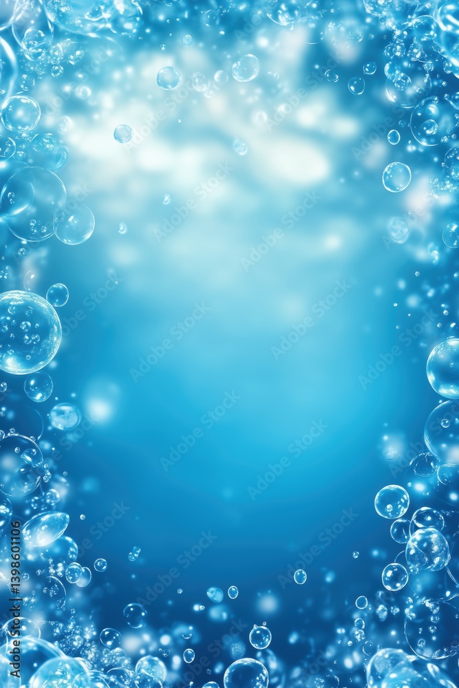 Rippling light patterns surround this serene underwater-inspired frame