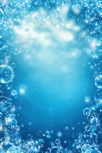 Obraz na płótnie Rippling light patterns surround this serene underwater-inspired frame w salonie