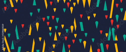 abstract shapes and hearts ...