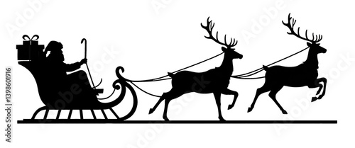 Santa Claus sitting on Chri...