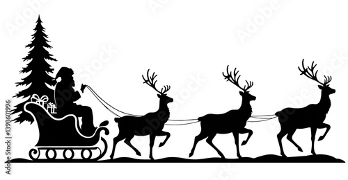 Santa Claus sitting on Chri...