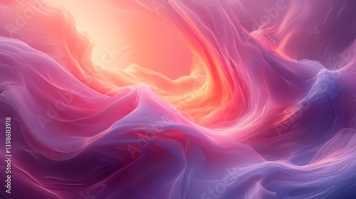 Wallpaper Mural Abstract swirling forms representing healthcare diagnostics vibrant hues capturing flow of digital data Torontodigital.ca