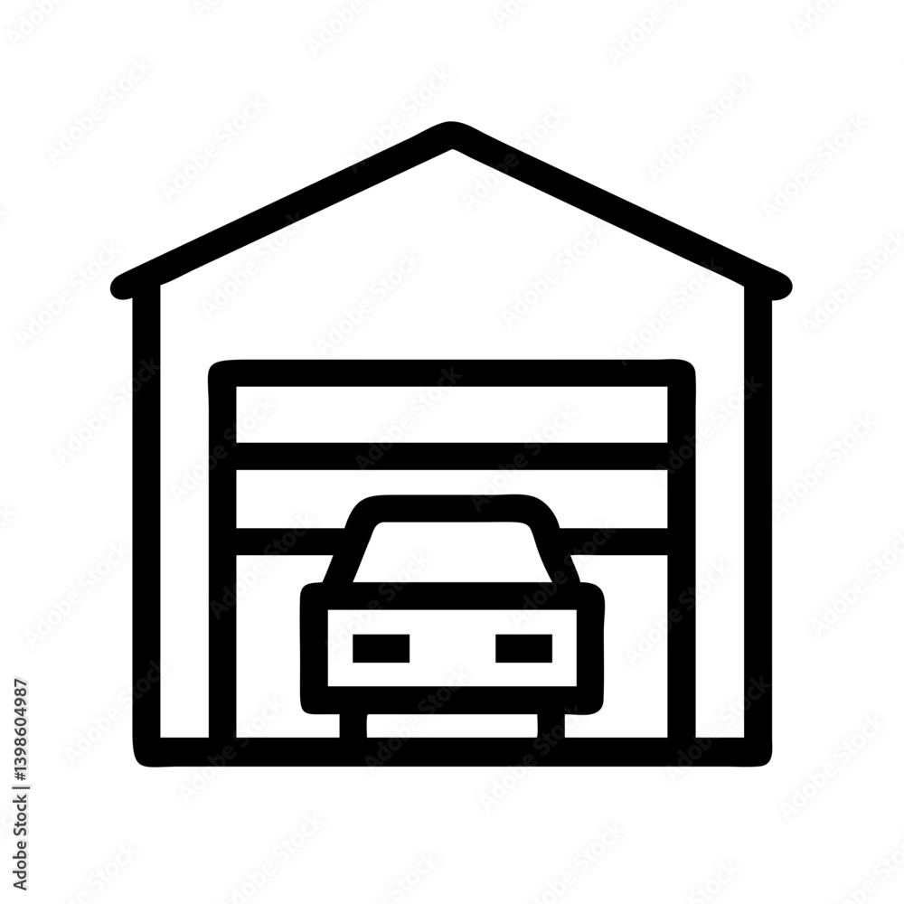 garage vector flat icon garage vector flat icon