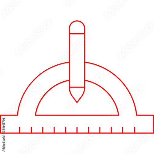 Geometry Tools I single vector illustration icon