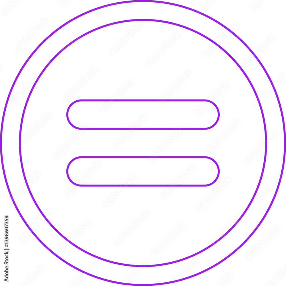 Equal to Symbol single vector illustration icon Equal to Symbol single vector illustration icon