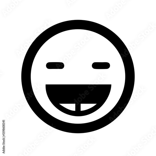 grin beam  vector flat icon