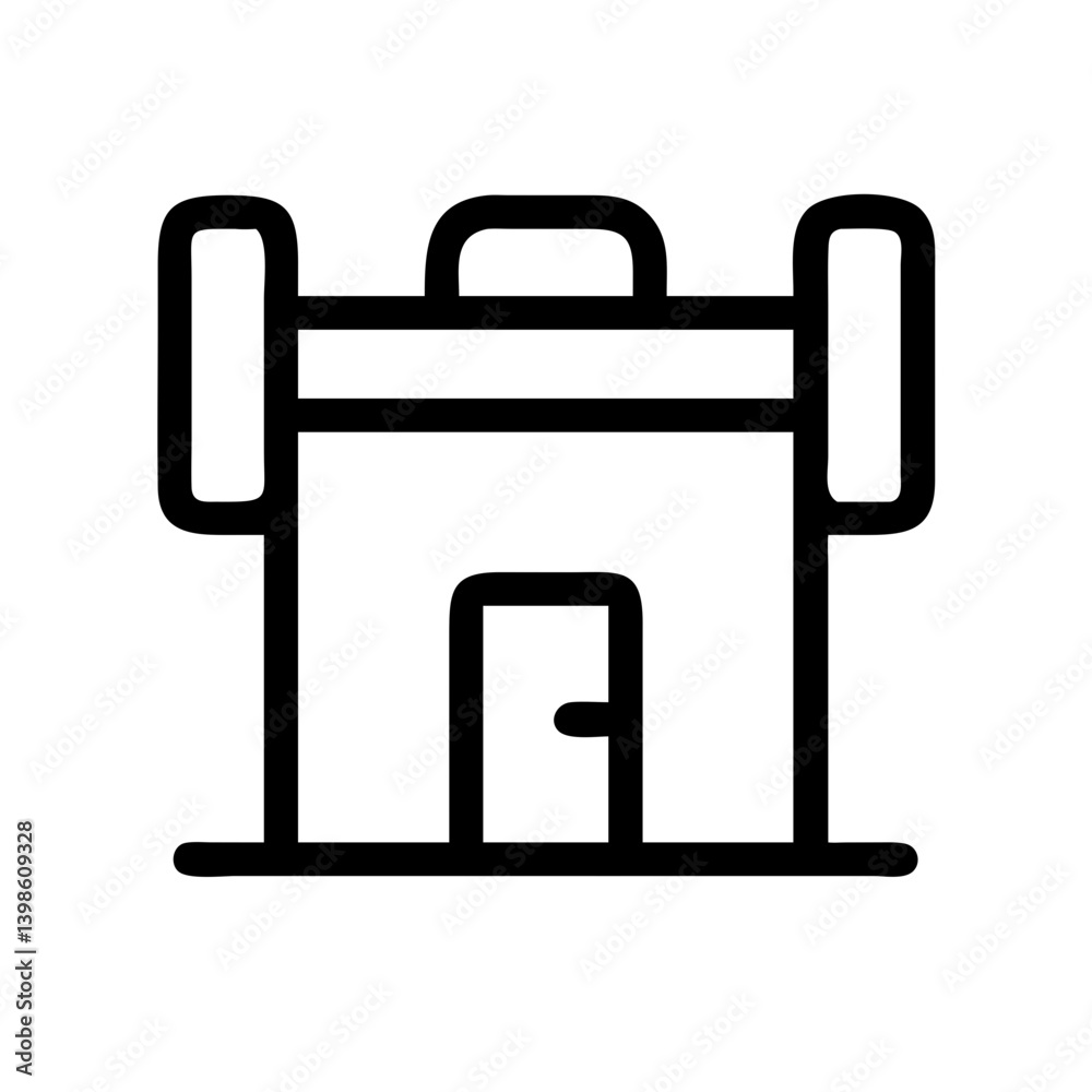 gym vector flat icon gym vector flat icon