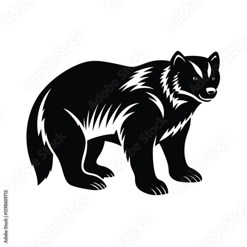 wolverine silhouette vector