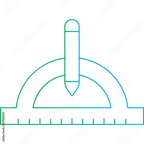Geometry Tools I single vector illustration icon
