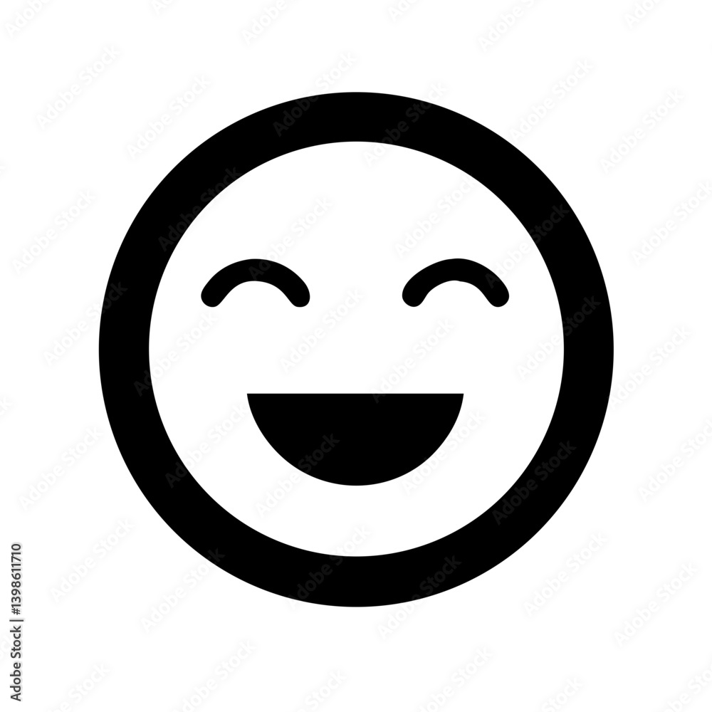 happy vector flat icon happy vector flat icon