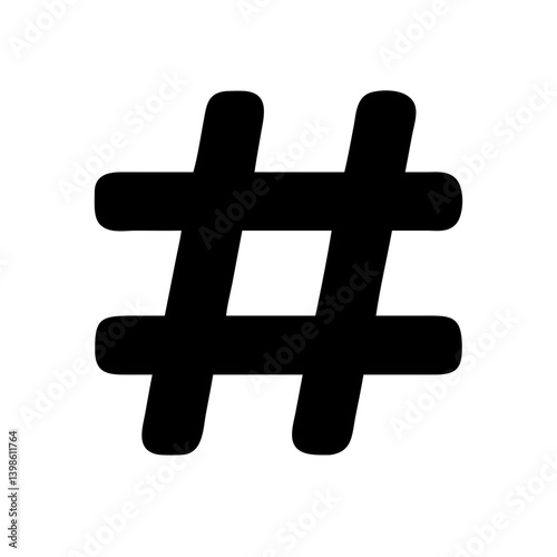 hastag  vector flat icon