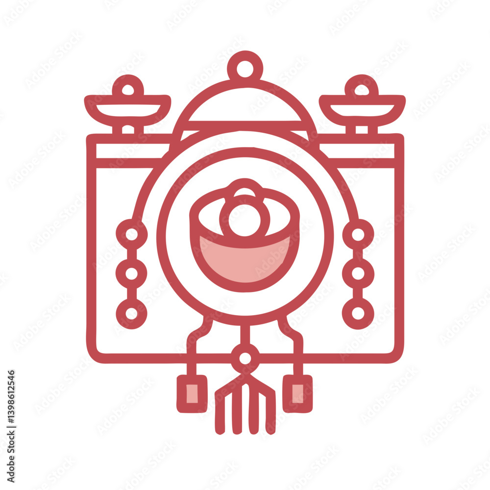 Chinese New Year Icon for Festivities, Traditions, and Cultural Celebrations Chinese New Year Icon for Festivities, Traditions, and Cultural Celebrations