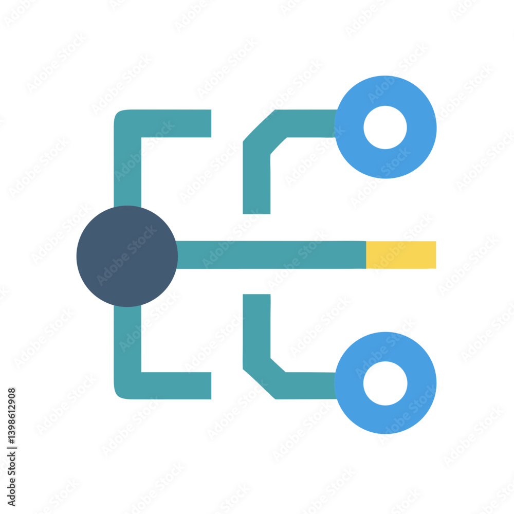 Circuit Icon for Electronics, Technology, and Engineering Designs Circuit Icon for Electronics, Technology, and Engineering Designs