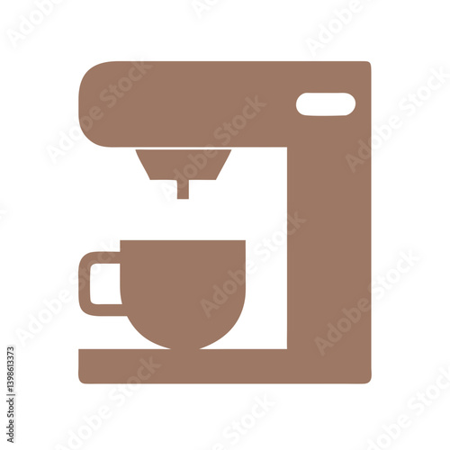 Coffee Machine Icon for Brewing, Espresso, and Café Equipment