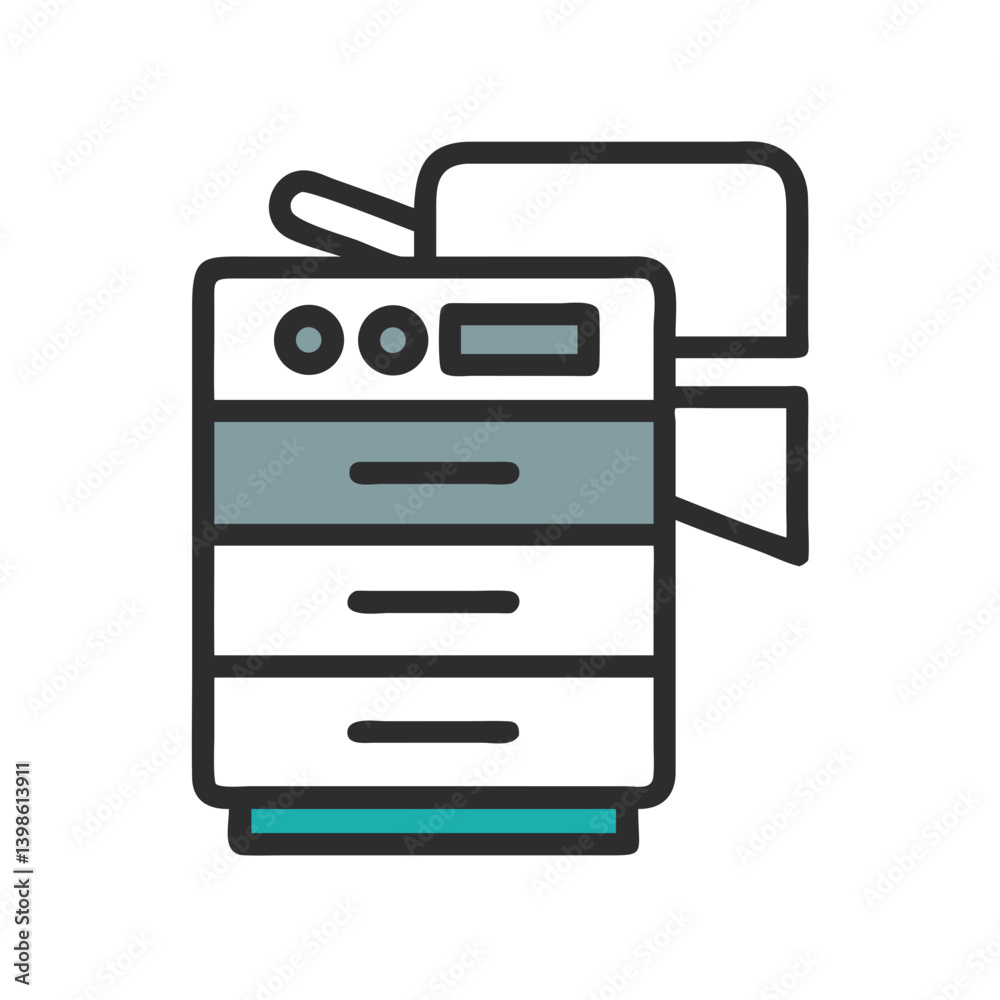 Copier Icon for Office, Printing, and Document Reproduction Copier Icon for Office, Printing, and Document Reproduction