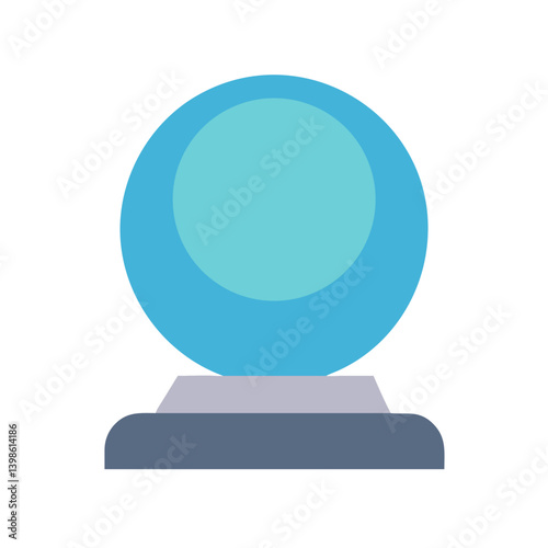 Crystal Ball Icon for Mysticism, Fortune Telling, and Magical Themes