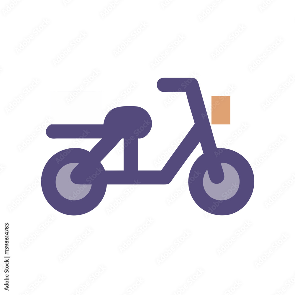 Delivery Bike Icon for Fast Shipping, Courier, and E-Commerce Services Delivery Bike Icon for Fast Shipping, Courier, and E-Commerce Services