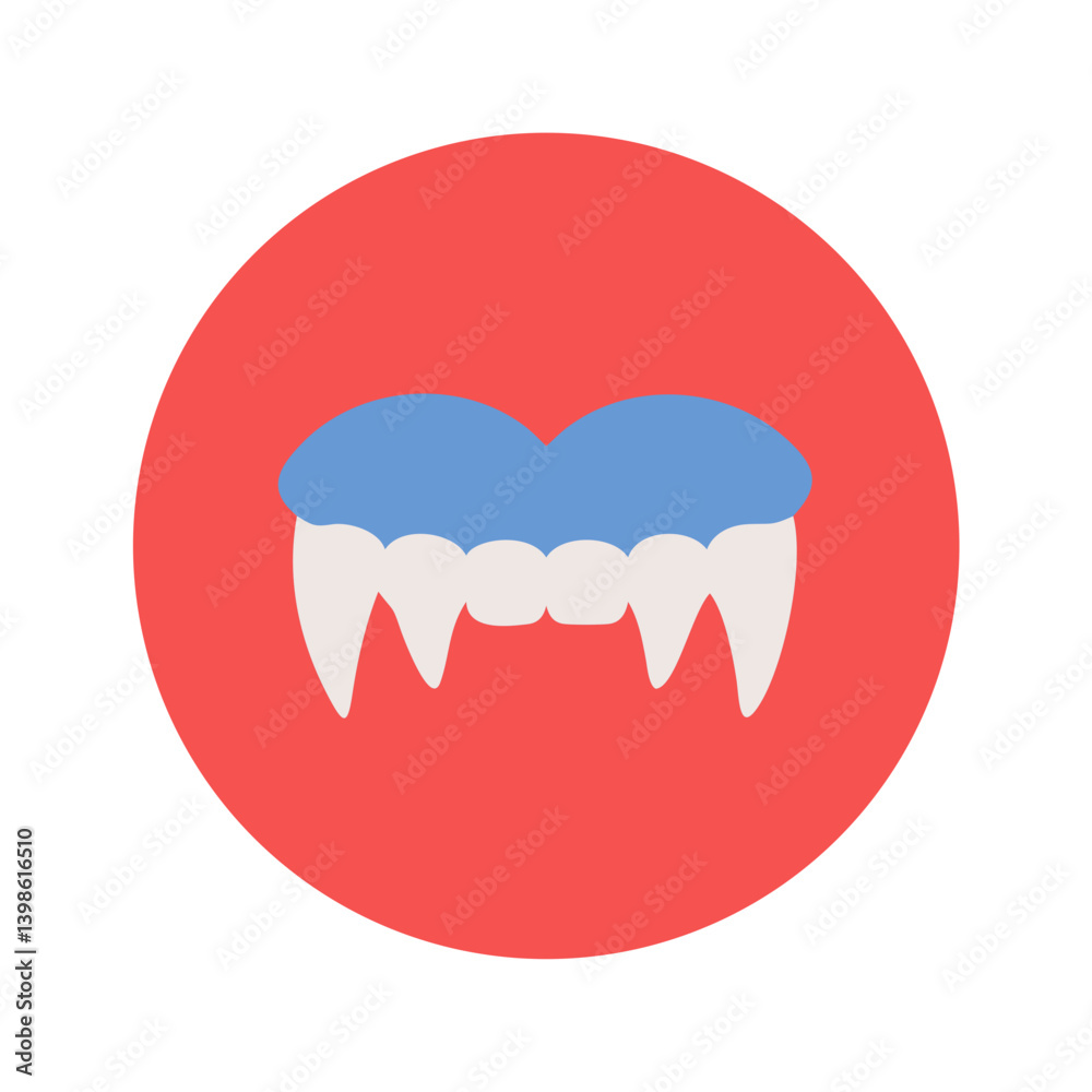 Fangs Icon for Halloween, Gothic Themes, and Fantasy Creatures Fangs Icon for Halloween, Gothic Themes, and Fantasy Creatures