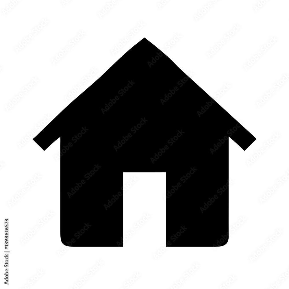 home glyph vector flat icon home glyph vector flat icon
