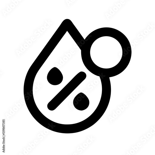 humidity  vector flat icon