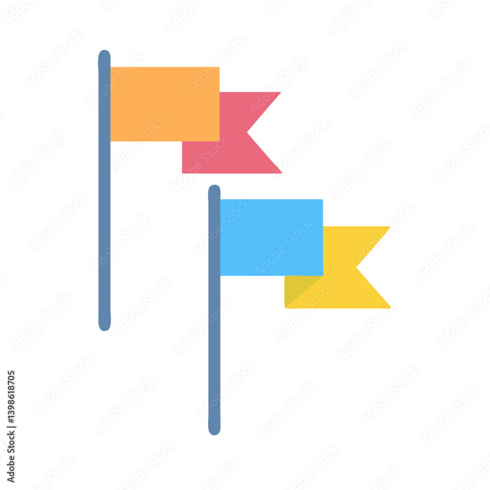 Flags Icon Set for Navigation, Sports, Events, and Country Representation